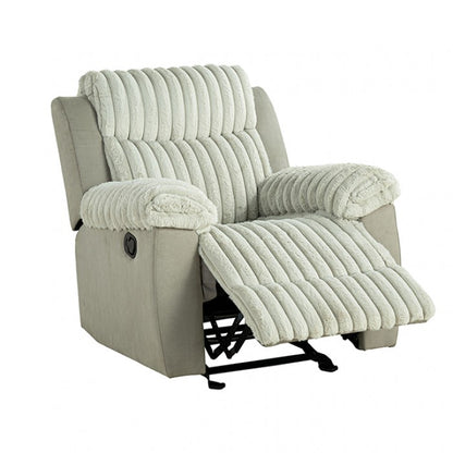 Dionysus Manual Gray Glider Recliner