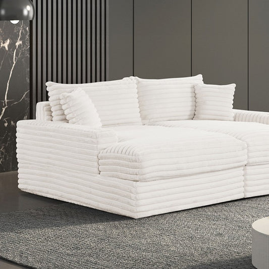 Tavedestrand Double Chaise Sofa - Contemporary White