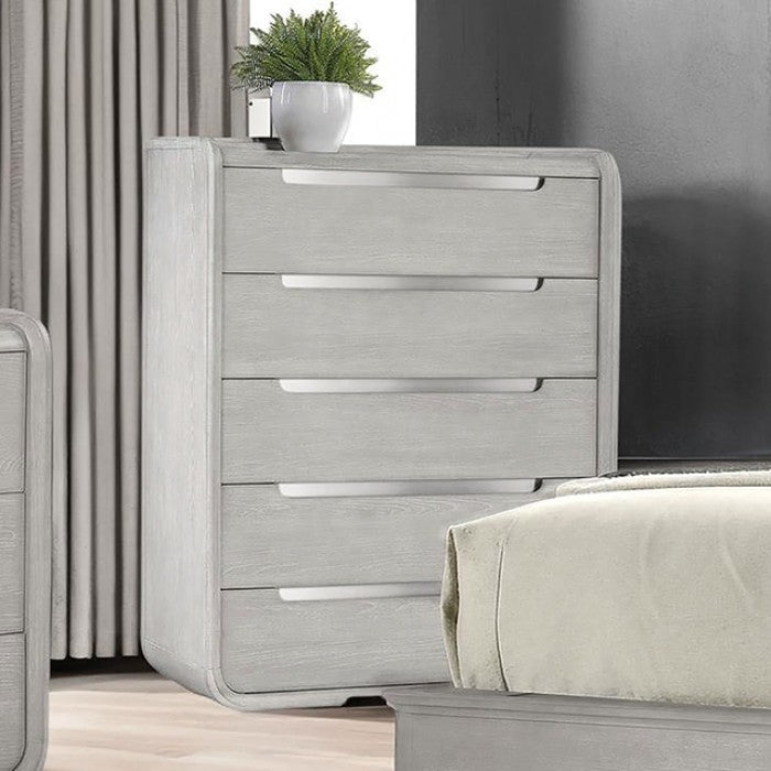 Osterley Modern Contemporary Light Gray French Front Chest