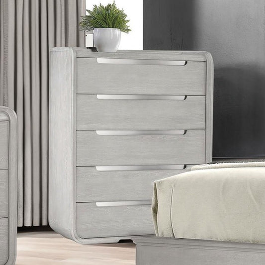 Osterley Modern Contemporary Light Gray French Front Chest - Stylish Storage with Elegant Design for Any Room