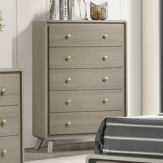 Rainier Contemporary Gray Chest - Modern Design with Ample Storage and a Sleek Finish for Your Bedroom