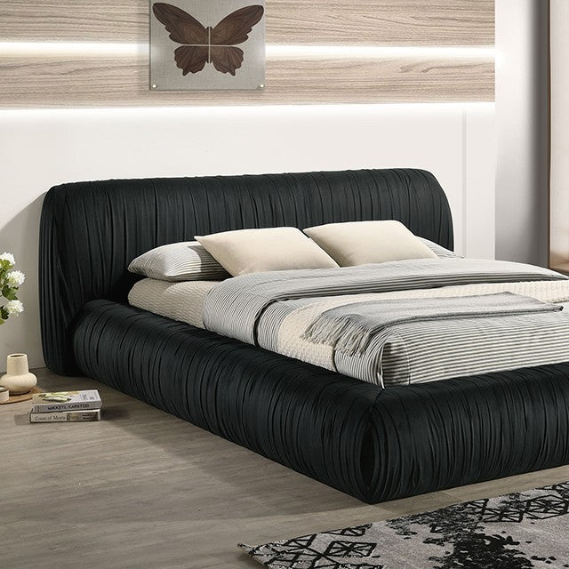 Palmdale Contemporary Black Platform Style Bed