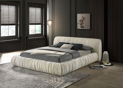 Palmdale Contemporary Ivory Platform Style Bed