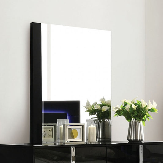 Sinistra Contemporary Piano Black Mirror - Sleek & Modern Wall Accent