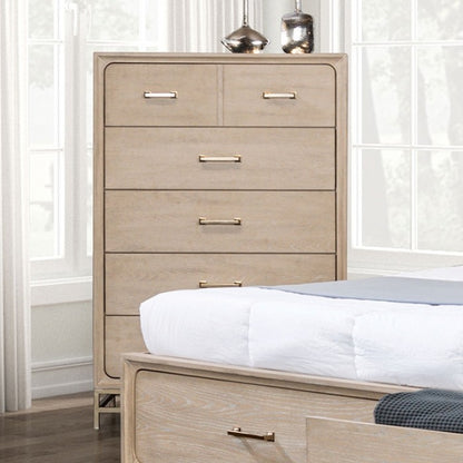 Sandnes Light Oak Chest with Felt‑Lined Top Drawer