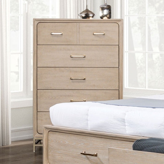 Sandnes Light Oak Chest with Felt‑Lined Top Drawer