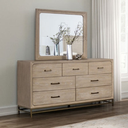 Sandnes Light Oak Bedroom Dresser with Felt‑Lined Top Drawer