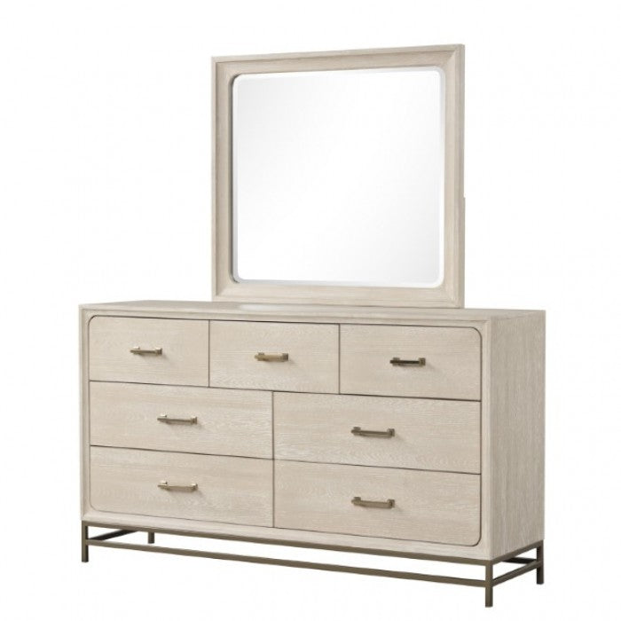 Sandnes Light Oak Wood Mirror