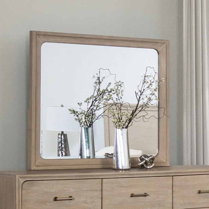 Sandnes Light Oak Wood Mirror