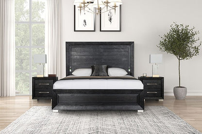 Ashbourne Contemporary Black Bed