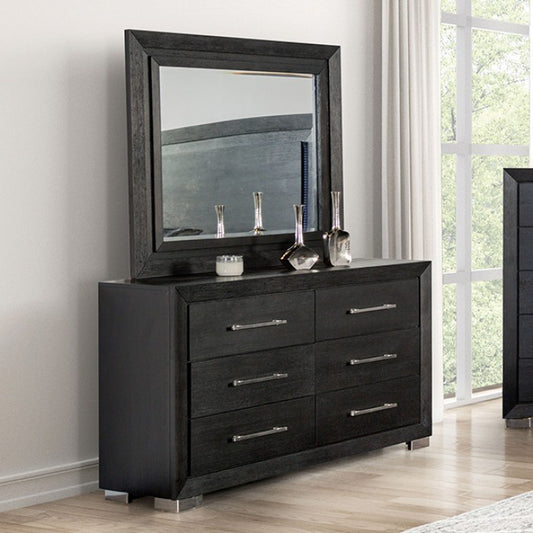 Ashbourne Contemporary Black Dresser - Sleek & Modern Bedroom Storage Solution