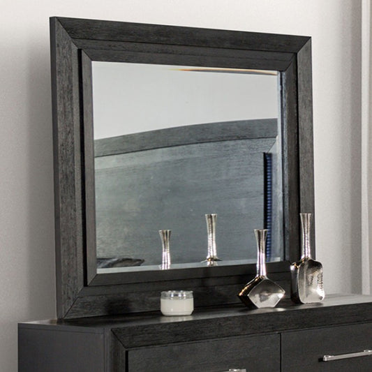 Ashbourne Contemporary Black Mirror - Elegant & Modern Wall Accent