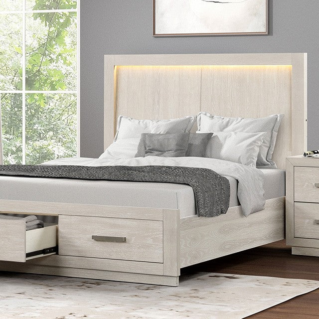 Wellingborough Bed - Transitional Light Gray