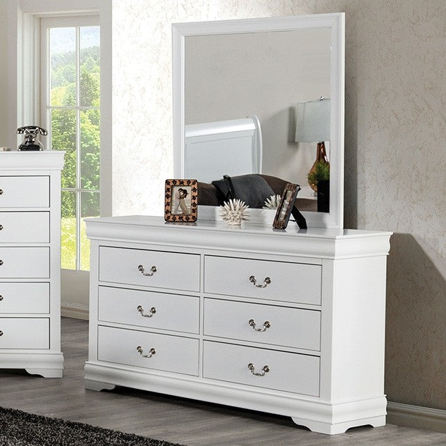 Louis Philippe Transitional Solid Wood Dresser