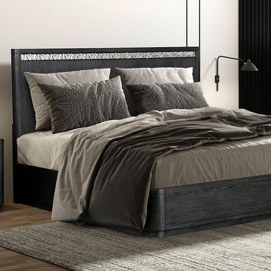 Sterling West Bed - Modern Contemporary Ash Gray Bed