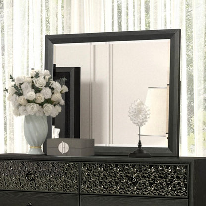 Bashford Mirror - Modern Contemporary Espresso Mirror - Sleek & Stylish Wall Mirror with a Rich Espresso Frame