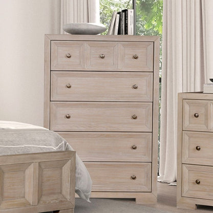 Hatton Cross Modern Classic Tawny Chest with USB Ports, Felt-Lined Drawers, and Cedarwood Lining