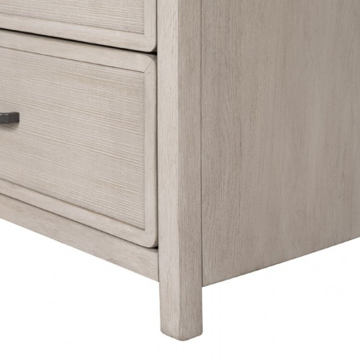 Belize Modern Gray Fog Wood Chest