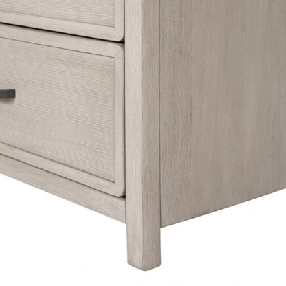 Belize Modern Gray Fog Wood Chest