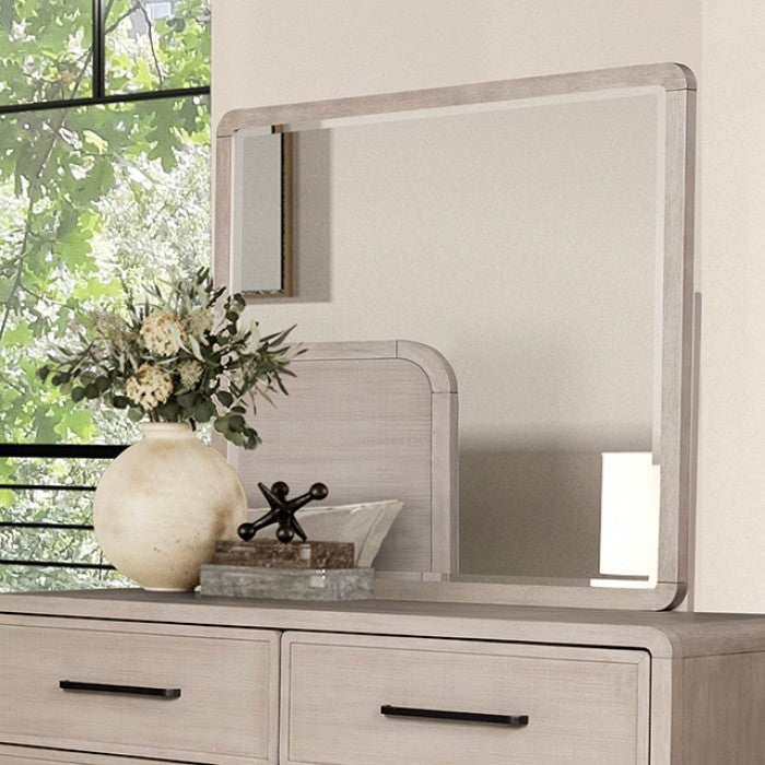 Belize Modern Solid Rubberwood Mirror