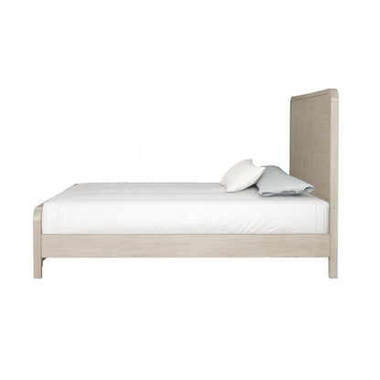 Belize Modern Gray Fog Wood Bed