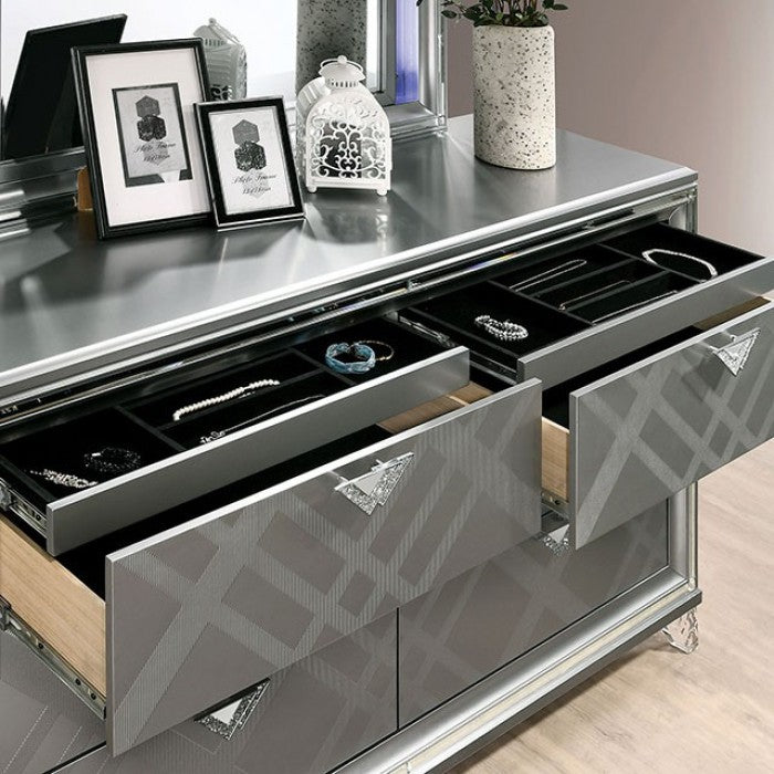 Emmeline Contemporary Silver Dresser