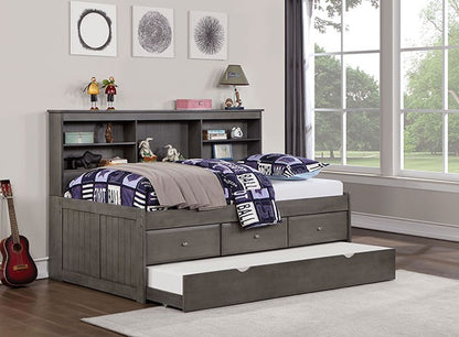 Tibal Transitional Dark Gray Bed