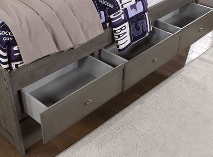 Tibal Transitional Dark Gray Bed