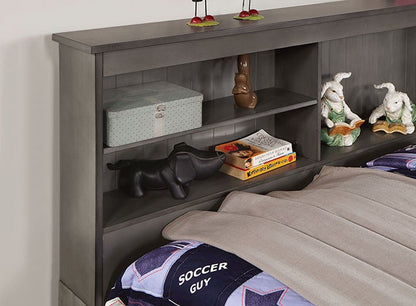 Tibal Transitional Dark Gray Bed