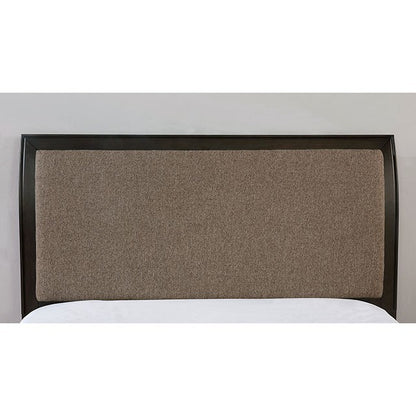 Jamie Linen Fabric Solid Wood Transitional Bed