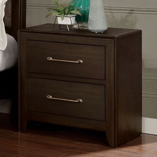 Jamie Solid Wood Transitional Nightstand
