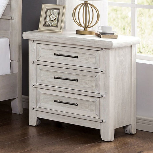 Shawnette Transitional Solid Wood Nightstand