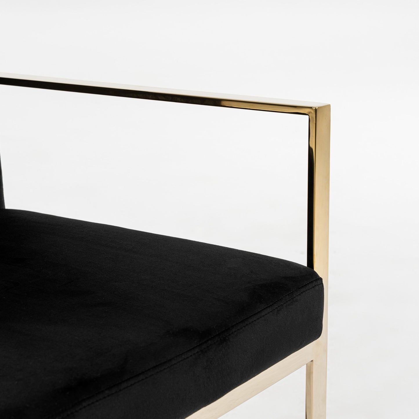 Fowler Black Velvet Dining Chair
