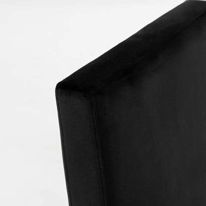 Fowler Black Velvet Dining Chair