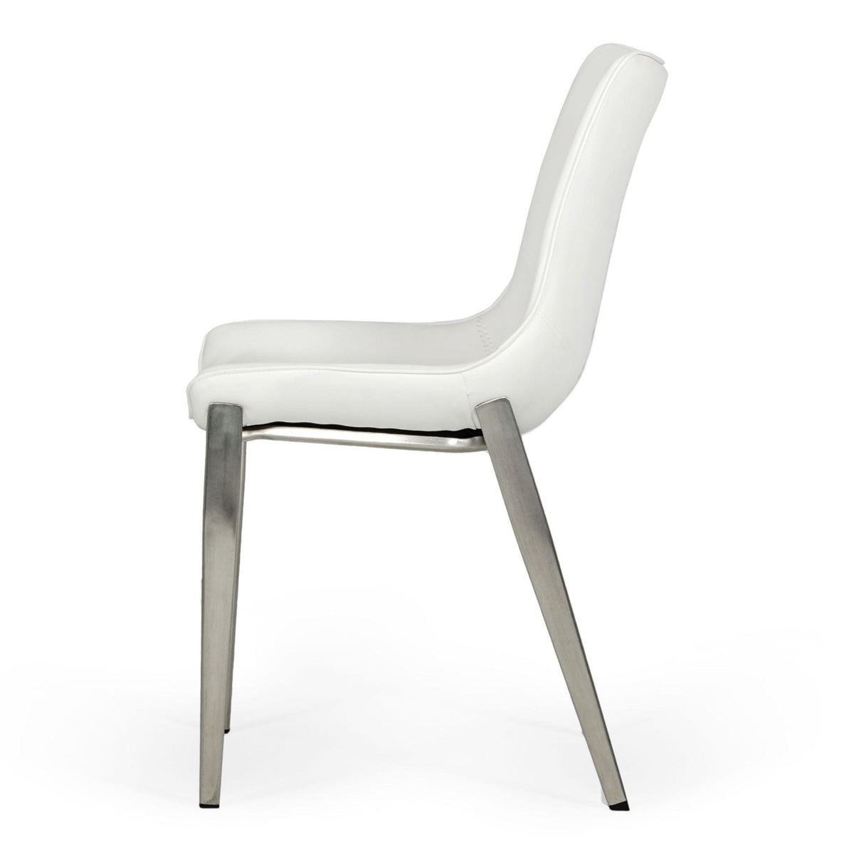 Frasier  White Eco-Leather Dining Chair - Set of 2