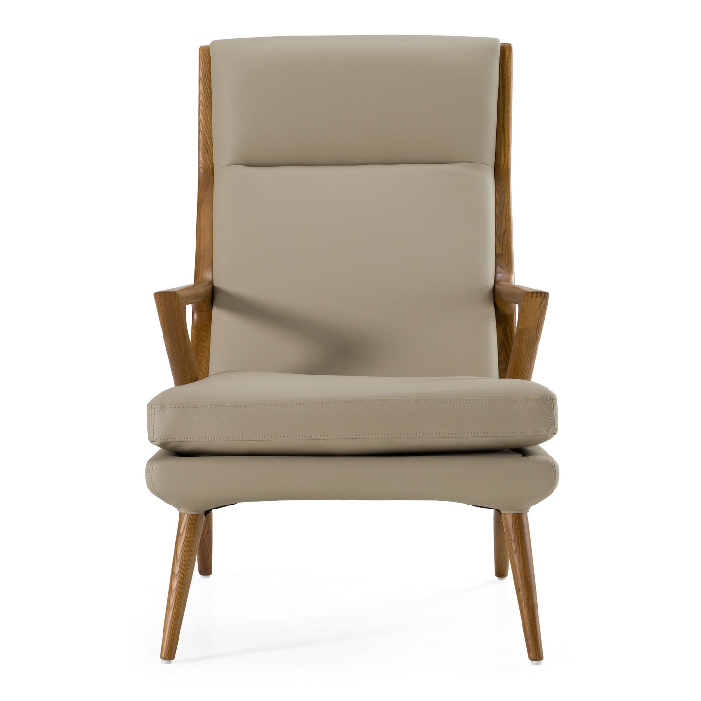 Fulton Beige Lounge Chair and Ottoman Set