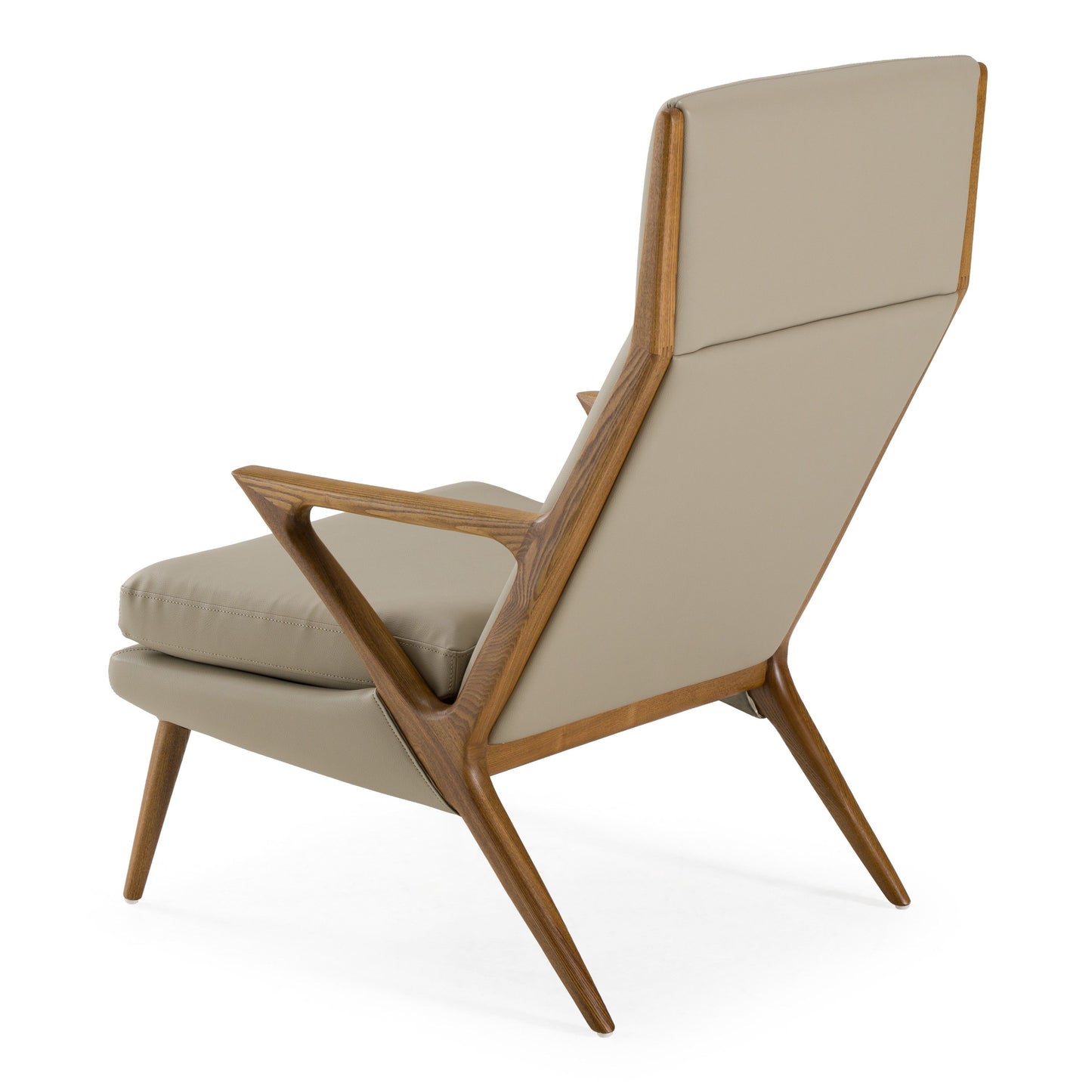 Fulton Beige Lounge Chair and Ottoman Set