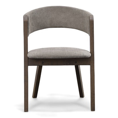 Grover Grey and Dark Wenge Dining Chair Set of 2
