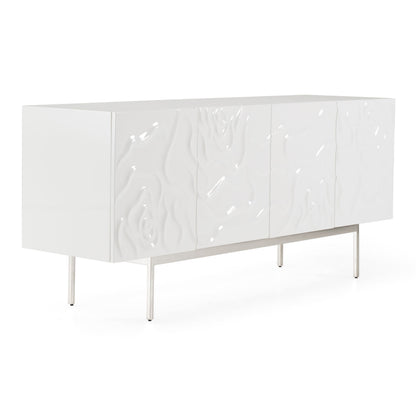 Gwen White High Gloss Buffet