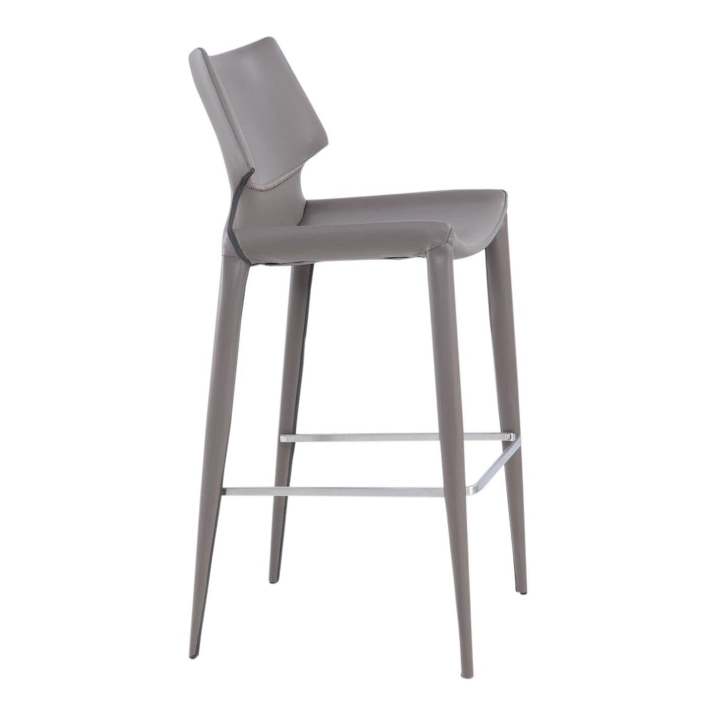 Hayes Grey Eco-Leather Bar Stool - Set of 2