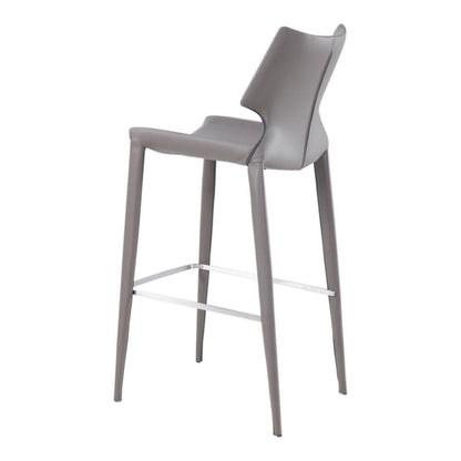 Hayes Grey Eco-Leather Bar Stool - Set of 2
