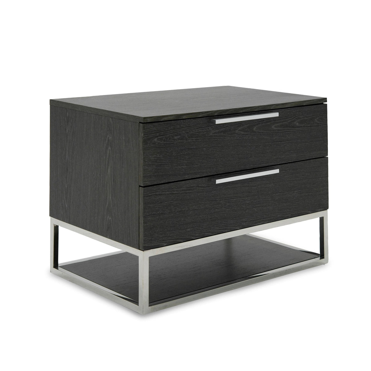 Heloise 4‑Piece Bedroom Set Contemporary White Vegan Leather Grey Elm Eastern King