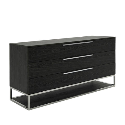 Heloise 4‑Piece Bedroom Set Contemporary White Vegan Leather Grey Elm Eastern King