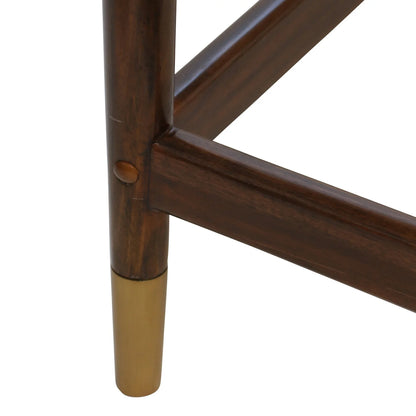 Demetrius Desk Caramel Walnut Veneer Mahogany Wood