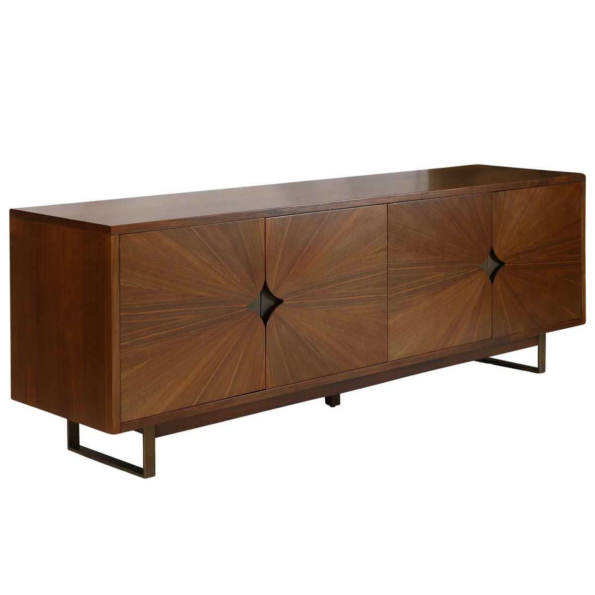 Constellation Sideboard Caramel Walnut Veneer Mahogany 4 Door