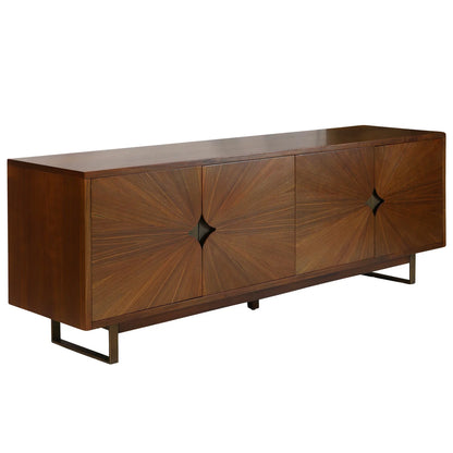 Constellation Sideboard Caramel Walnut Veneer Mahogany 4 Door