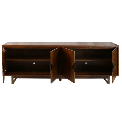 Constellation Sideboard Caramel Walnut Veneer Mahogany 4 Door