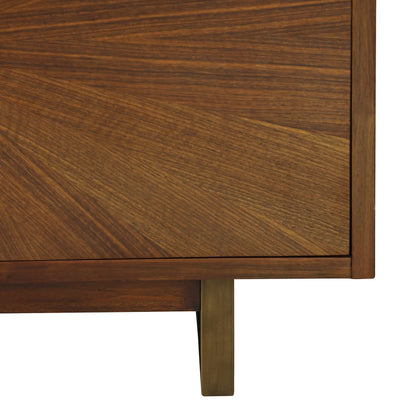 Constellation Sideboard Caramel Walnut Veneer Mahogany 4 Door