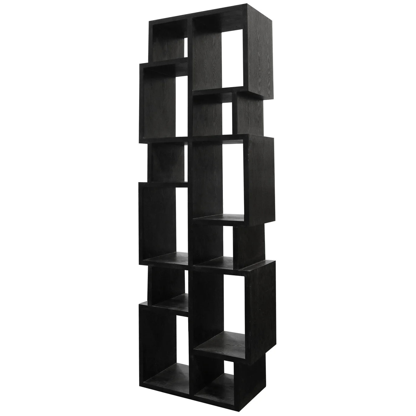 Warrington Bookcase Black Finish on Hardwood