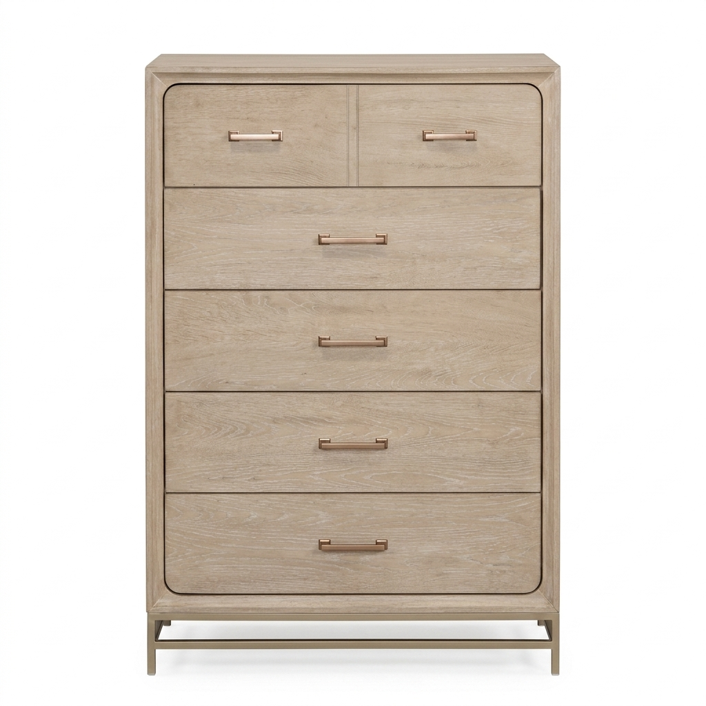 Sandnes Light Oak Chest with Felt‑Lined Top Drawer